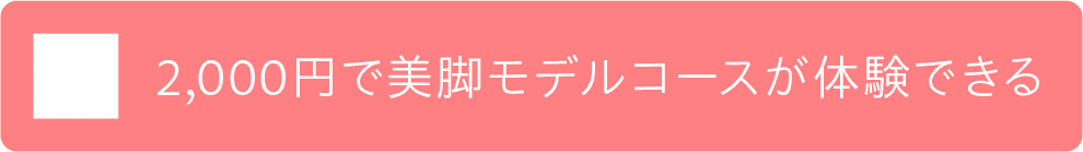 1,000円で美脚モデルコースが体験できる